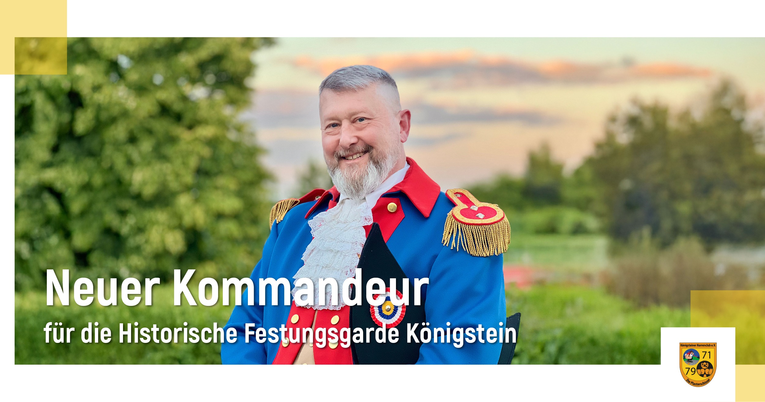 Die Historische Festungsgarde Königstein hat einen neuen Kommandeur: Larsjan „LJ“ van der Heijden wurde beim jüngsten Gardetreffen einstimmig gewählt. Ihm zur Seite steht künftig Dennis Grün als stellvertretender Kommandeur.